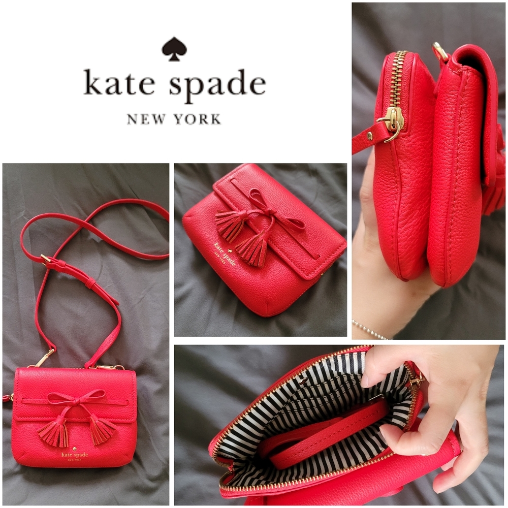 Kate Spade Hayes Tassel Bow Crossbody